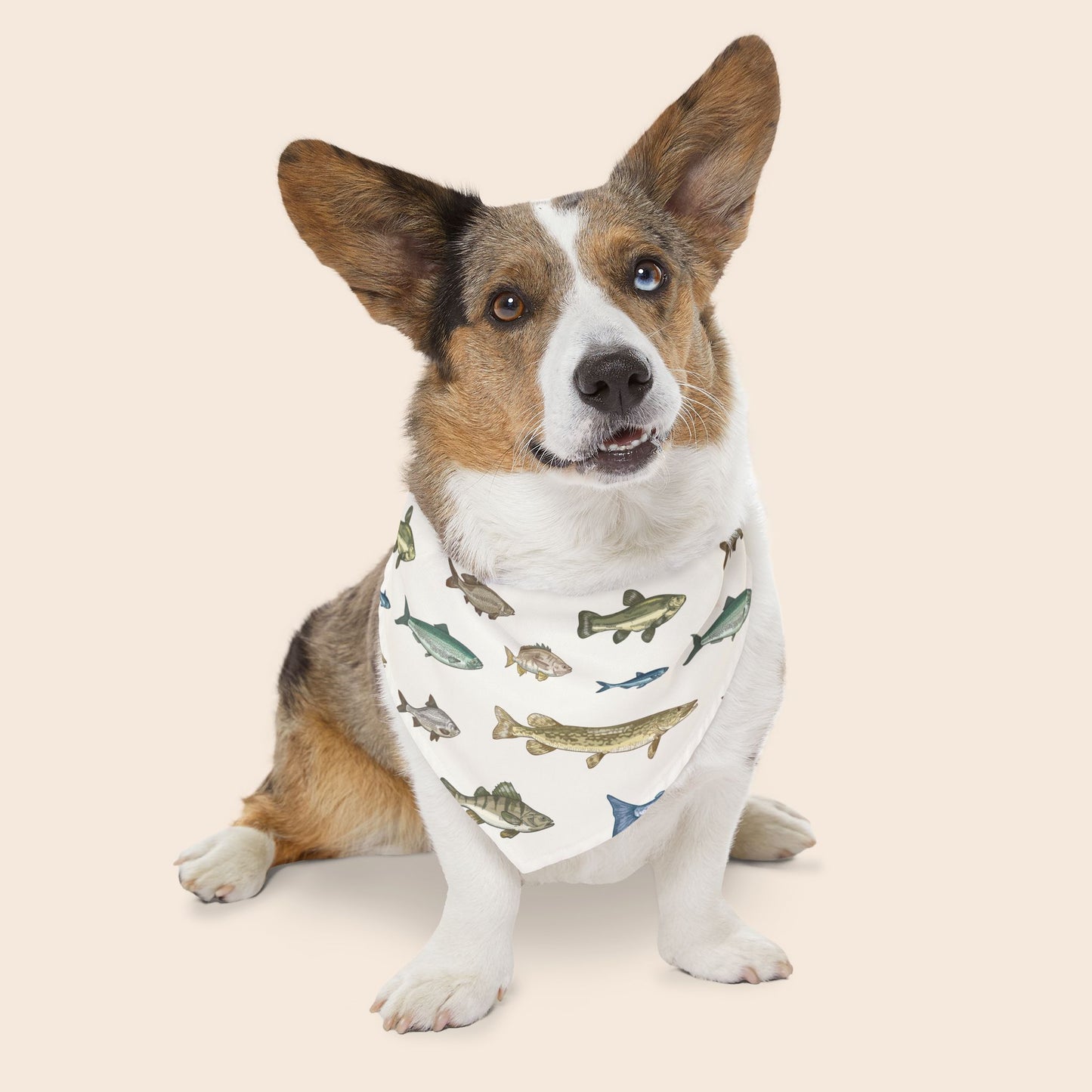 Fishing Over the Collar Dog Bandana