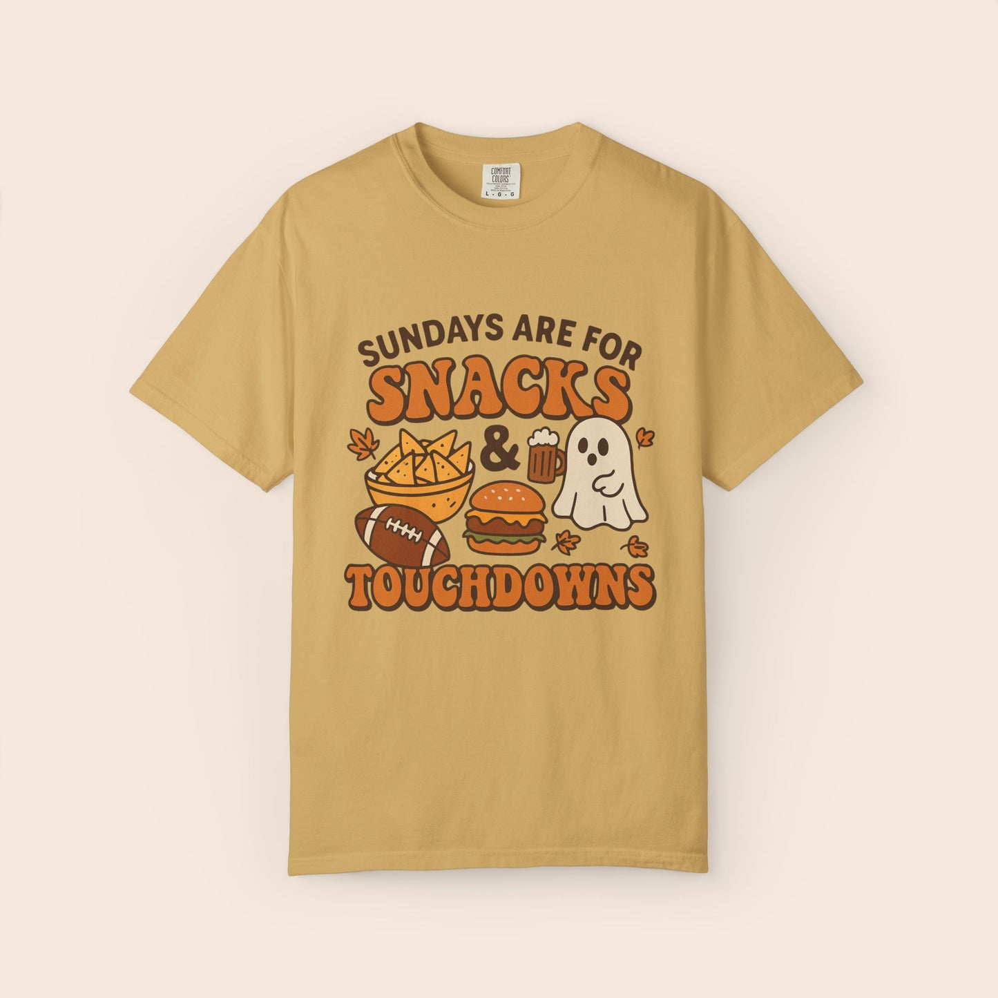 Sundays are for Snacks and Touchdowns Comfort Colors® Shirt