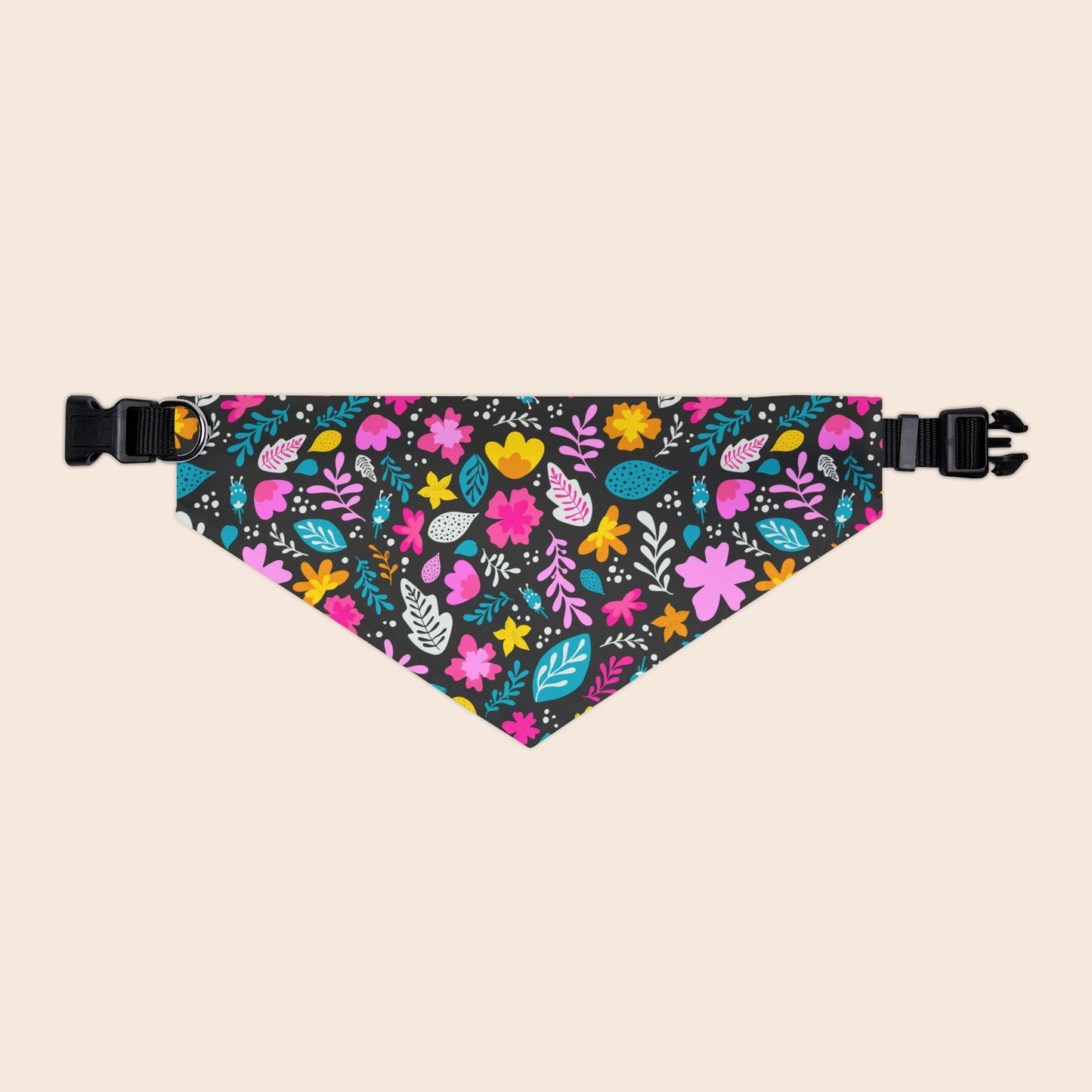 Cute Floral Spring Over the Collar Dog Bandana
