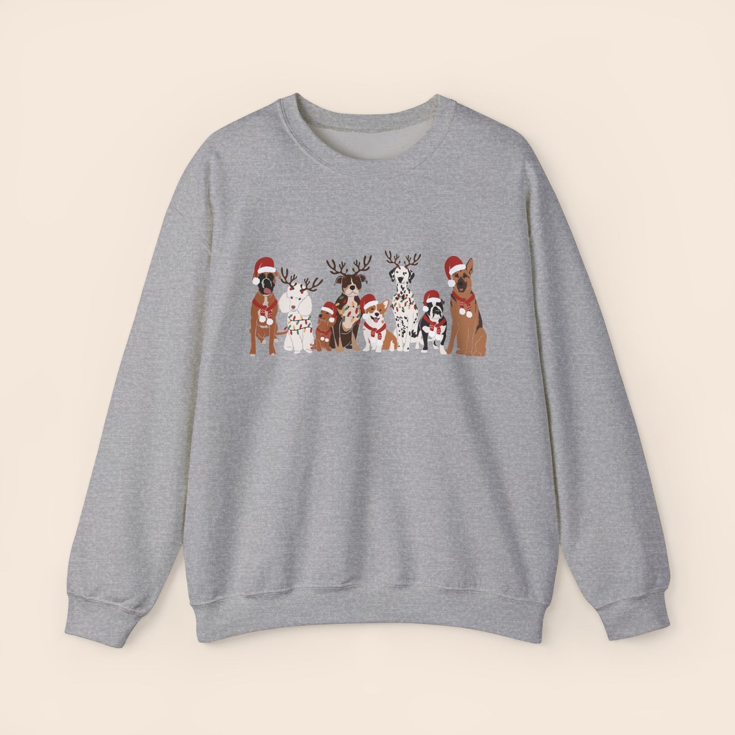 Christmas Dogs Crewneck Sweatshirt