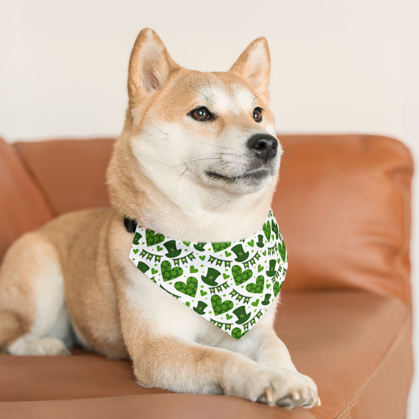 St. Patrick's Day Over the Collar Dog Bandana
