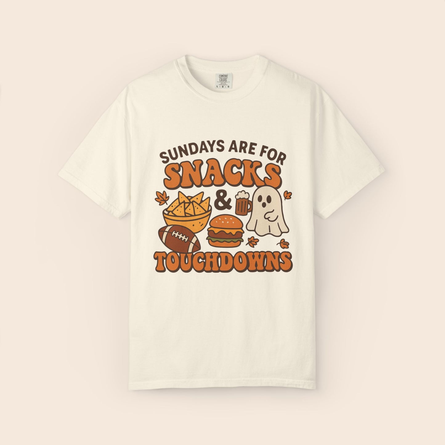 Sundays are for Snacks and Touchdowns Comfort Colors® Shirt