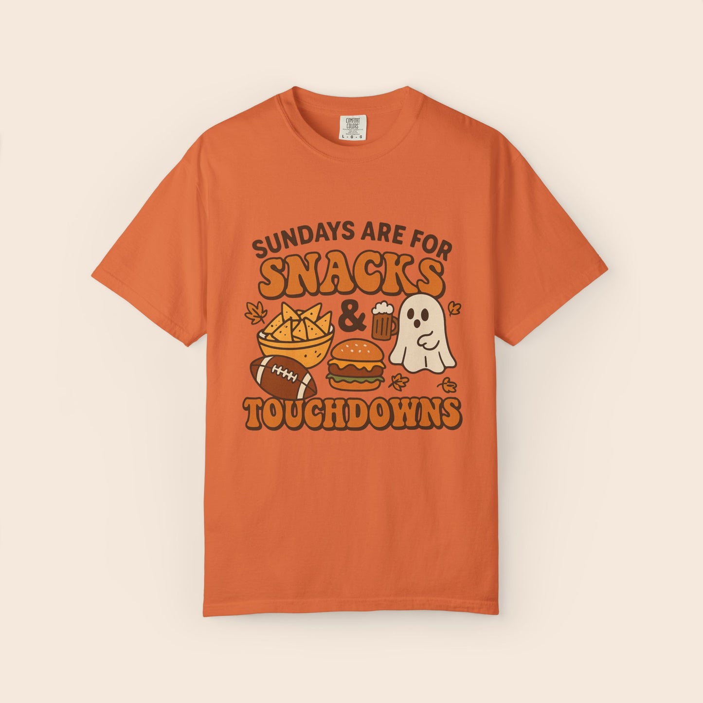 Sundays are for Snacks and Touchdowns Comfort Colors® Shirt