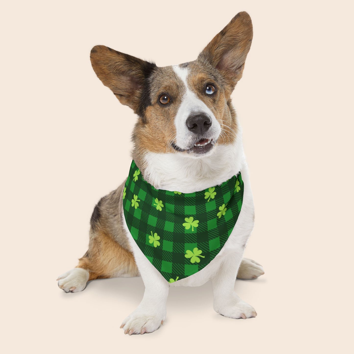 St. Patrick's Day Over the Collar Dog Bandana