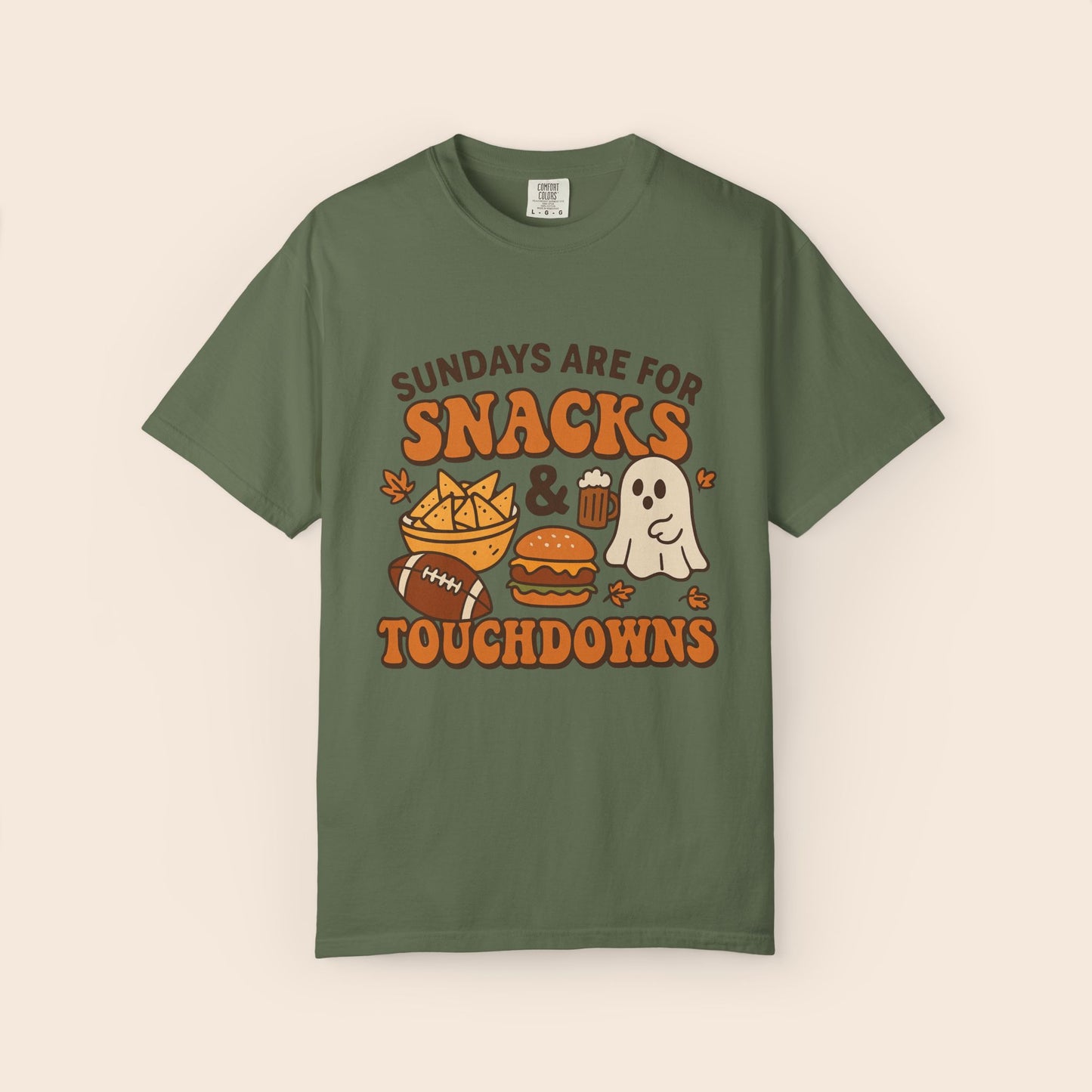 Sundays are for Snacks and Touchdowns Comfort Colors® Shirt