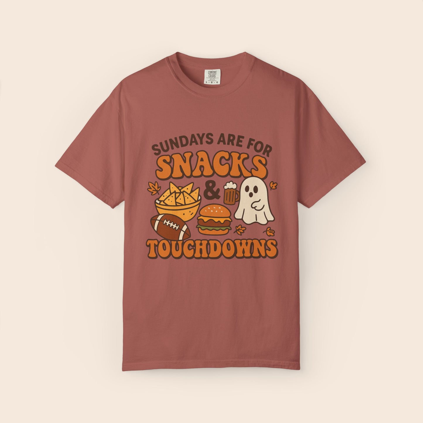 Sundays are for Snacks and Touchdowns Comfort Colors® Shirt
