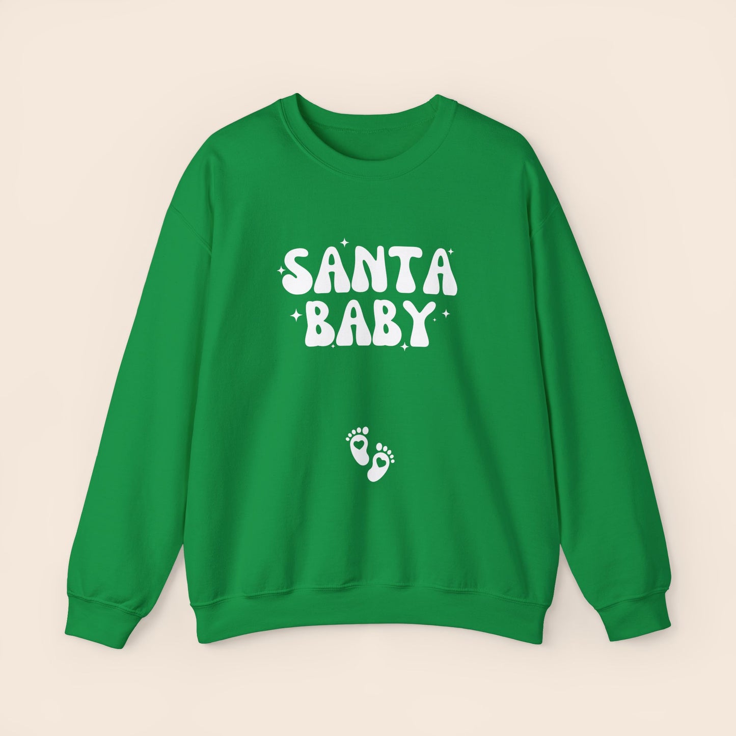Santa Baby Christmas Pregnancy Crewneck Sweatshirt