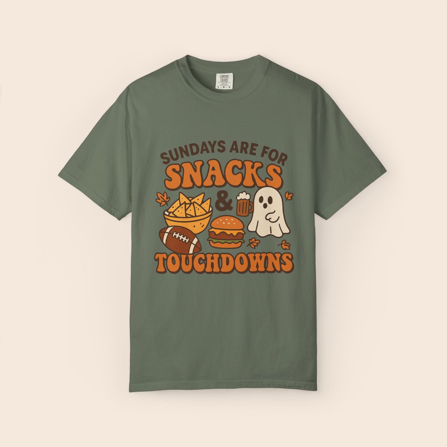 Sundays are for Snacks and Touchdowns Comfort Colors® Shirt