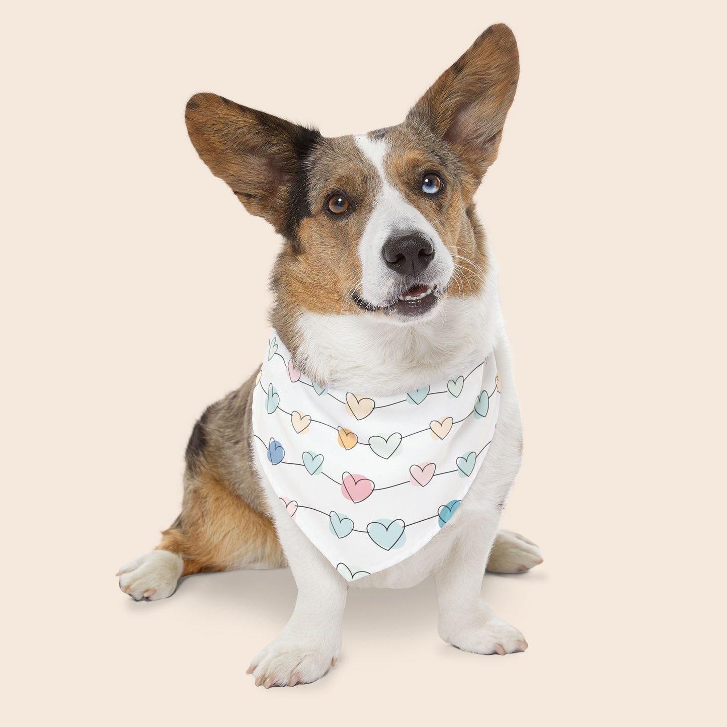 Valentine's Day Over the Collar Dog Bandana
