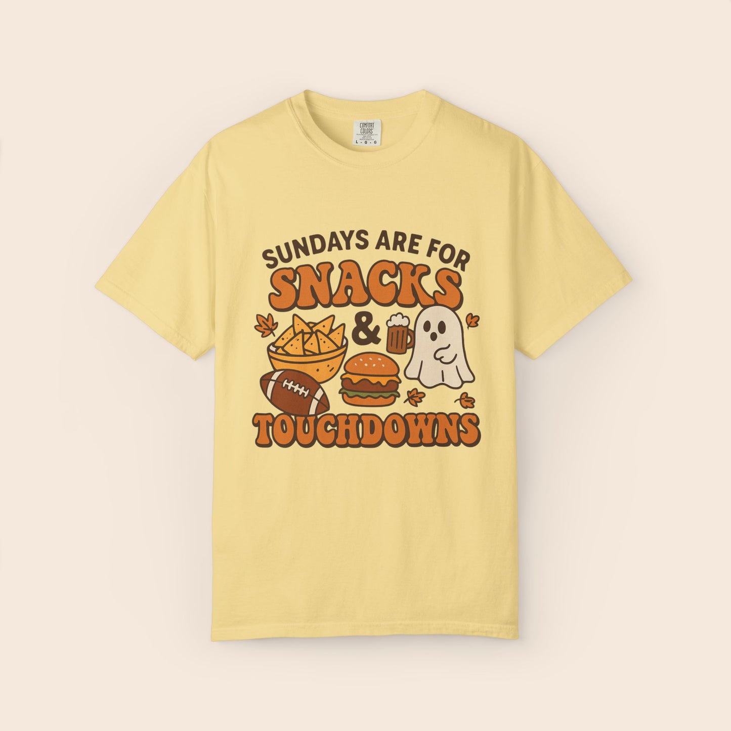 Sundays are for Snacks and Touchdowns Comfort Colors® Shirt