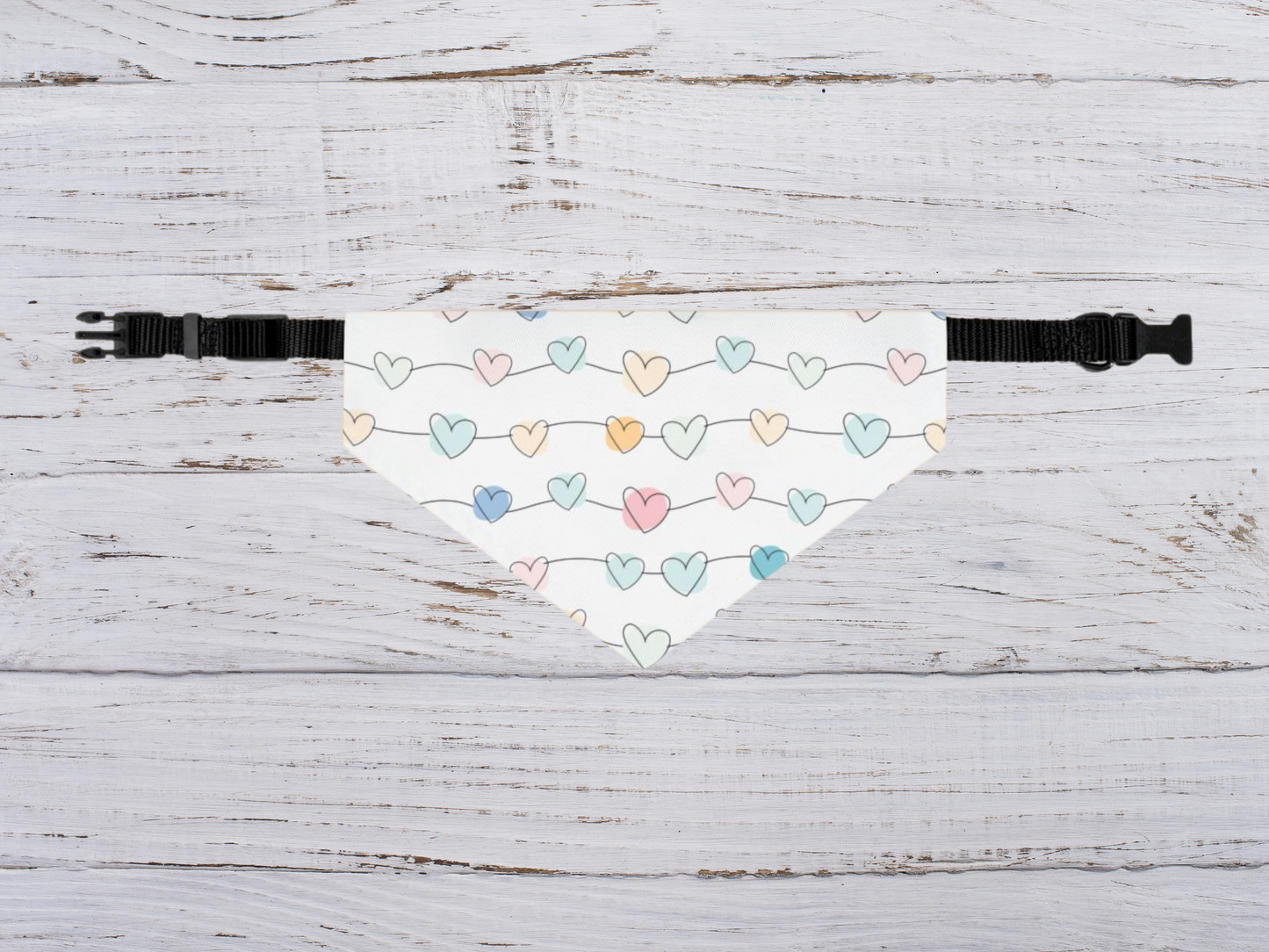 Valentine's Day Over the Collar Dog Bandana