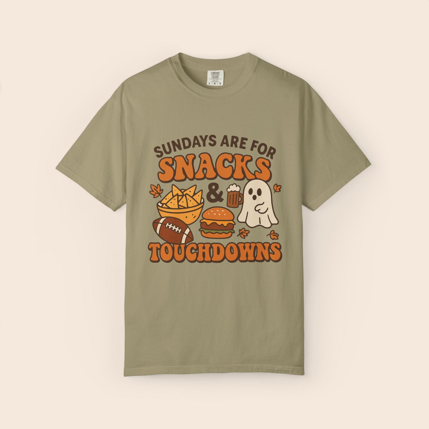 Sundays are for Snacks and Touchdowns Comfort Colors® Shirt