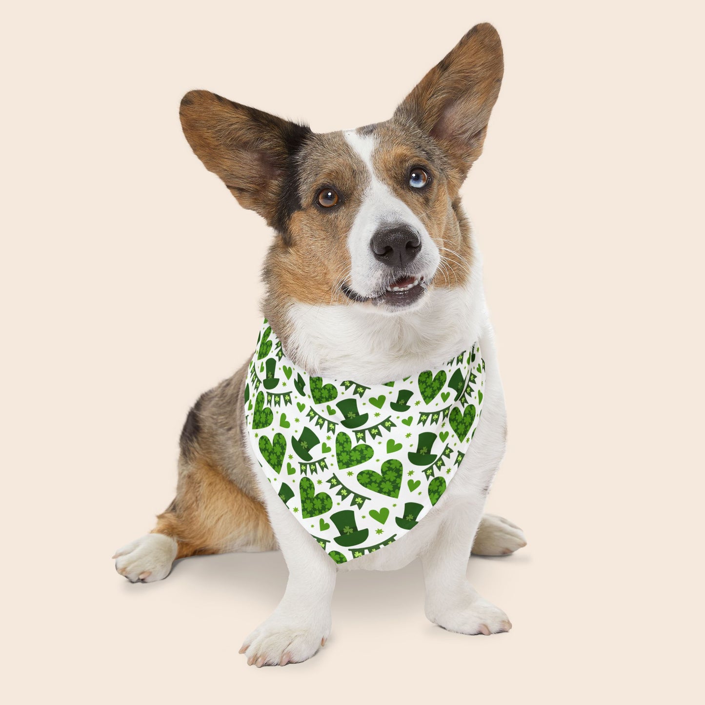 St. Patrick's Day Over the Collar Dog Bandana