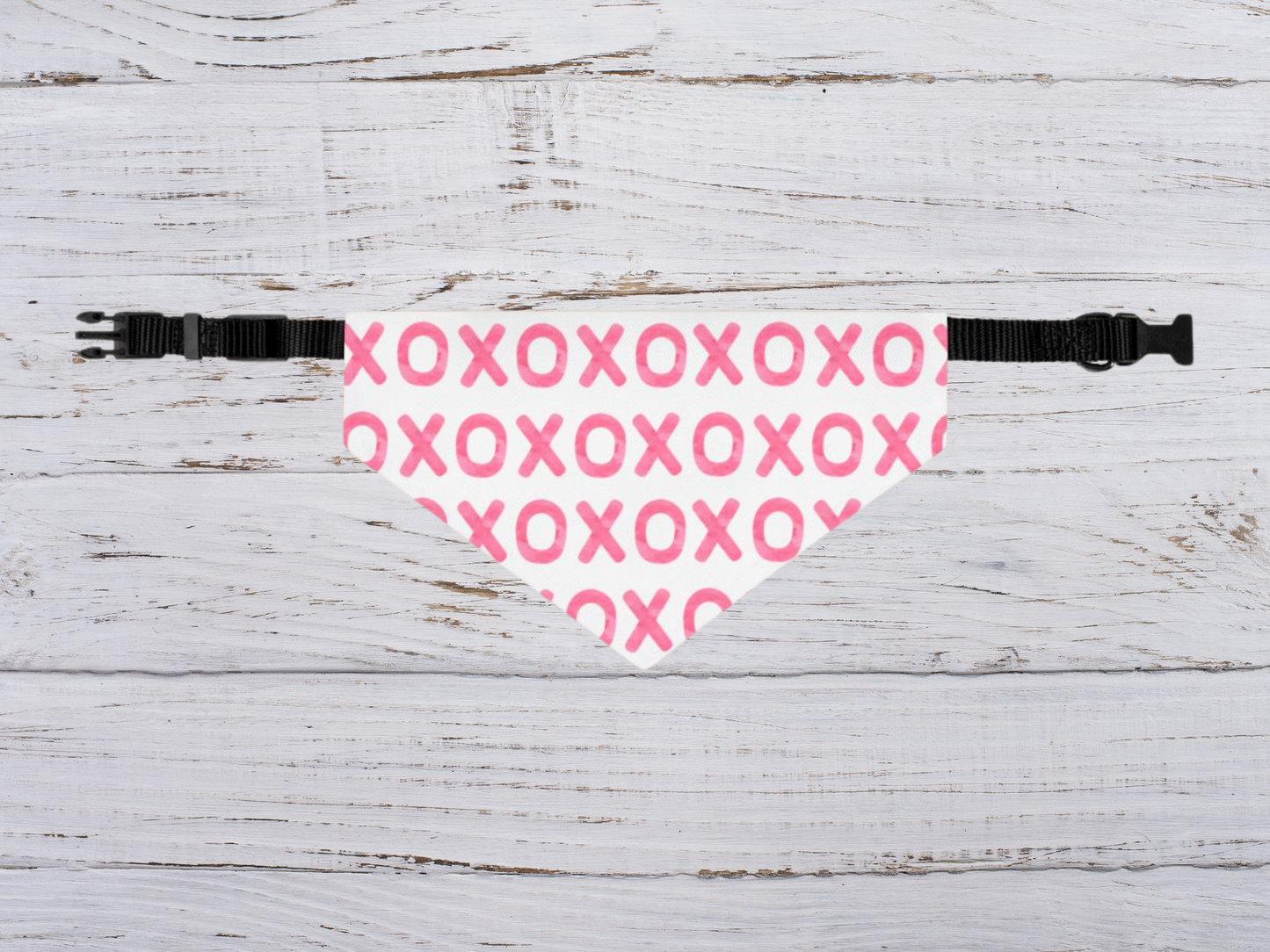 XOXO Valentine's Day Over the Collar Dog Bandana