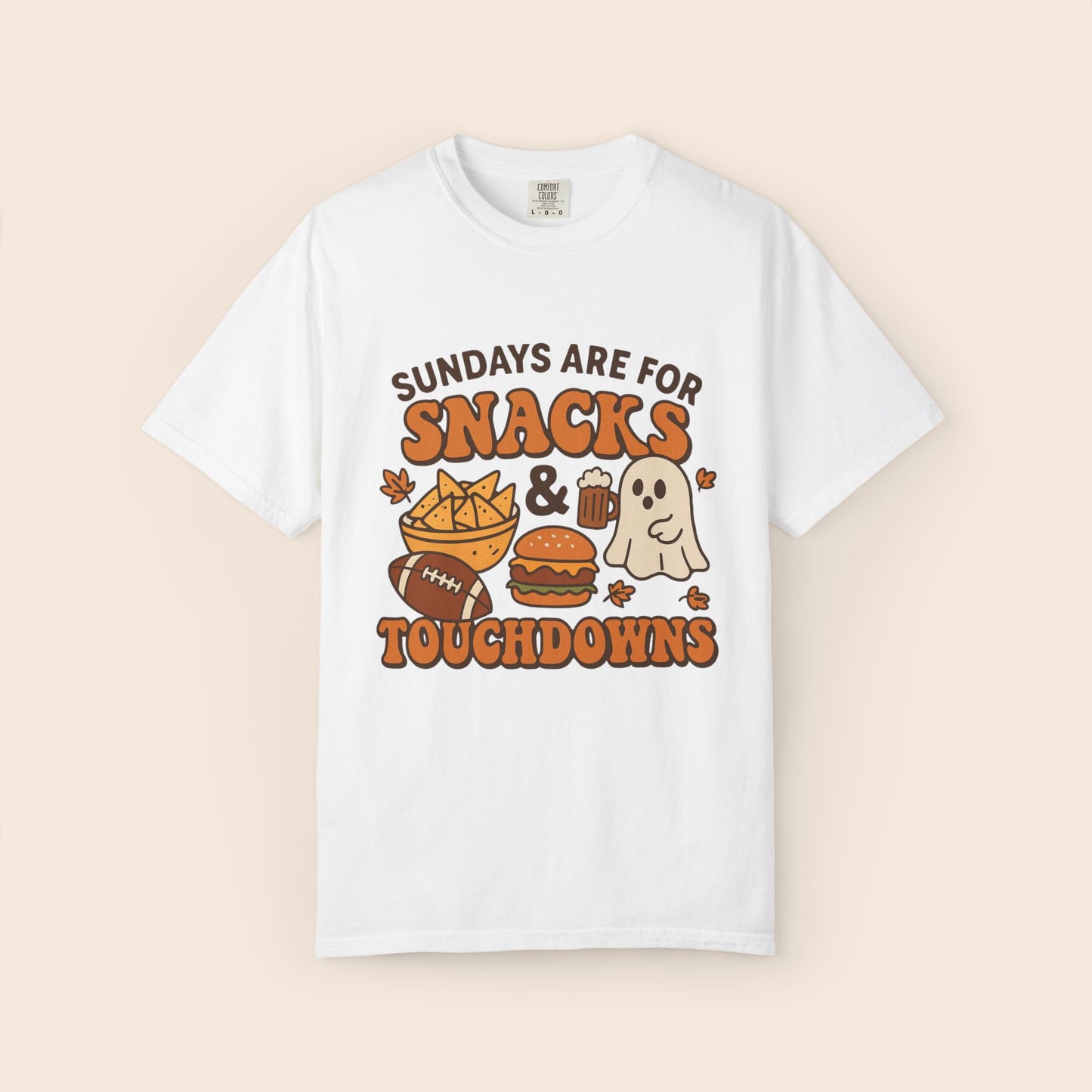 Sundays are for Snacks and Touchdowns Comfort Colors® Shirt