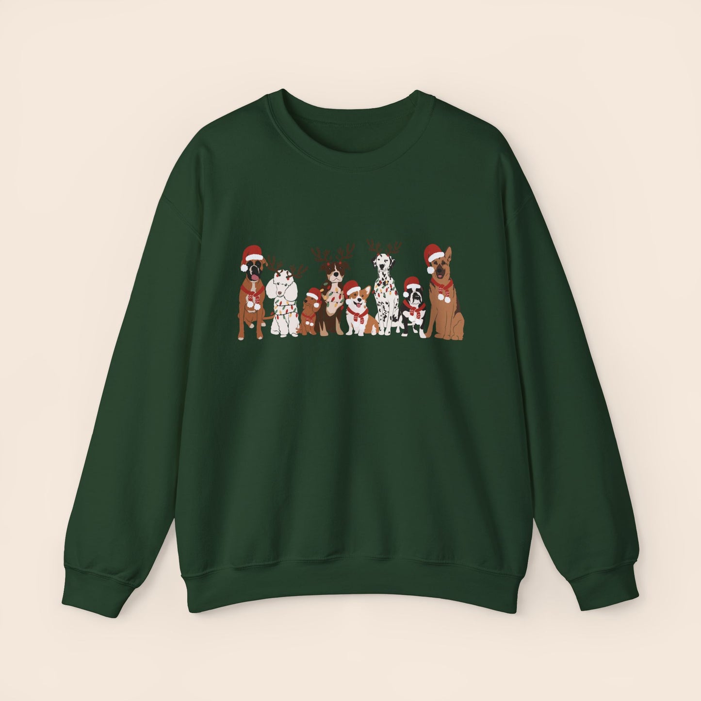 Christmas Dogs Crewneck Sweatshirt