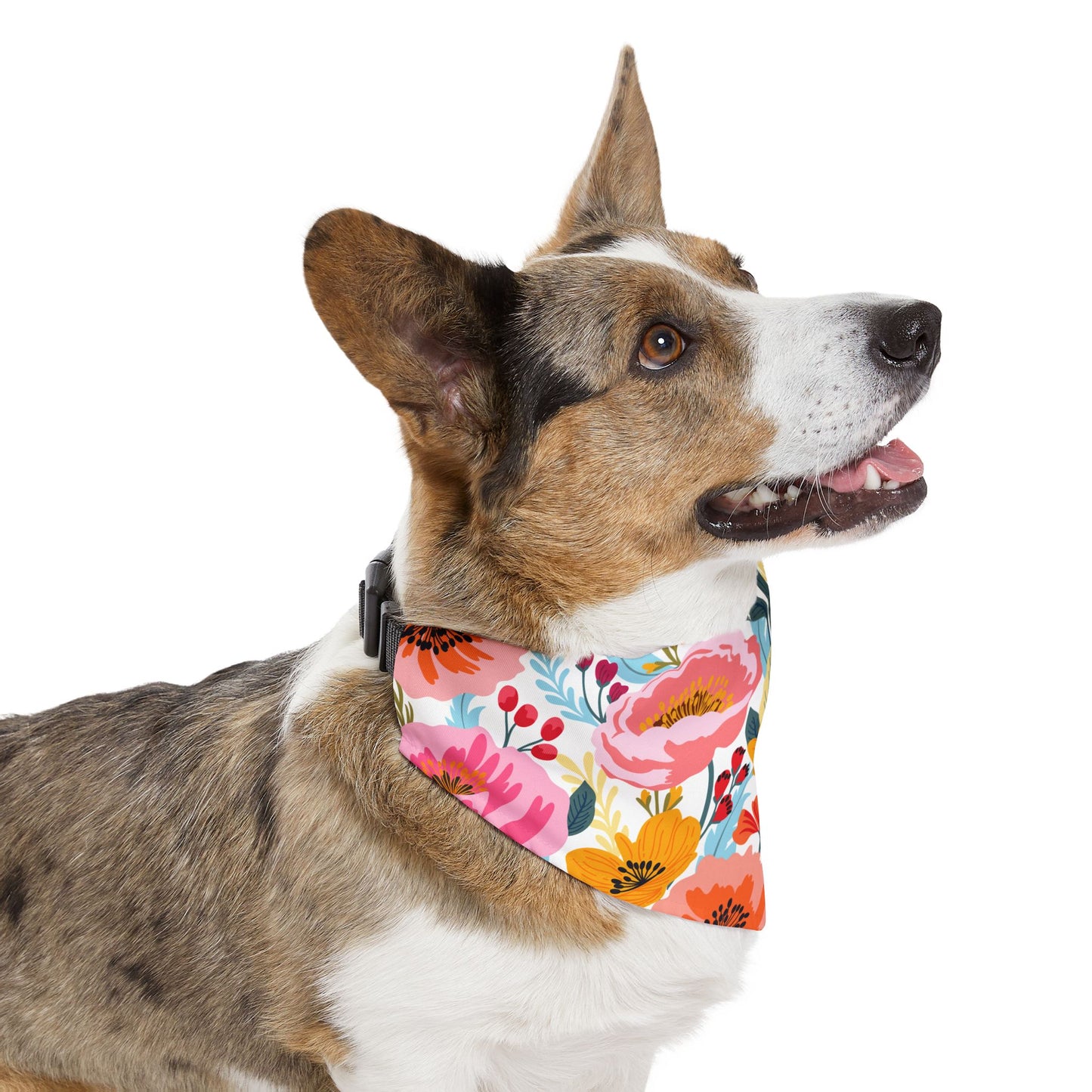 Cute Floral Spring Over the Collar Dog Bandana