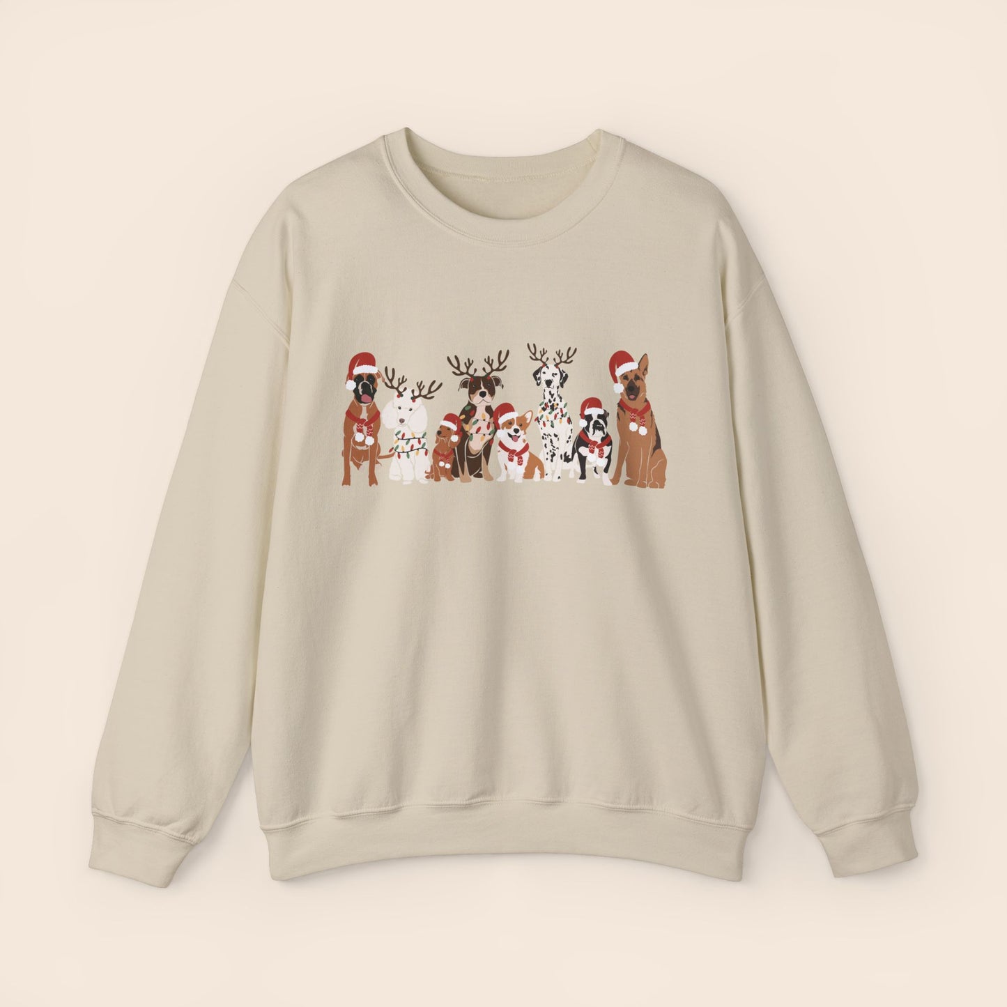 Christmas Dogs Crewneck Sweatshirt