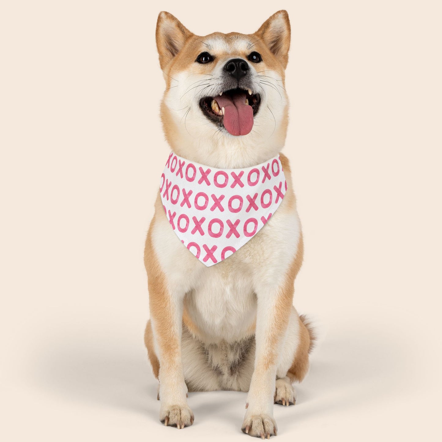 XOXO Valentine's Day Over the Collar Dog Bandana