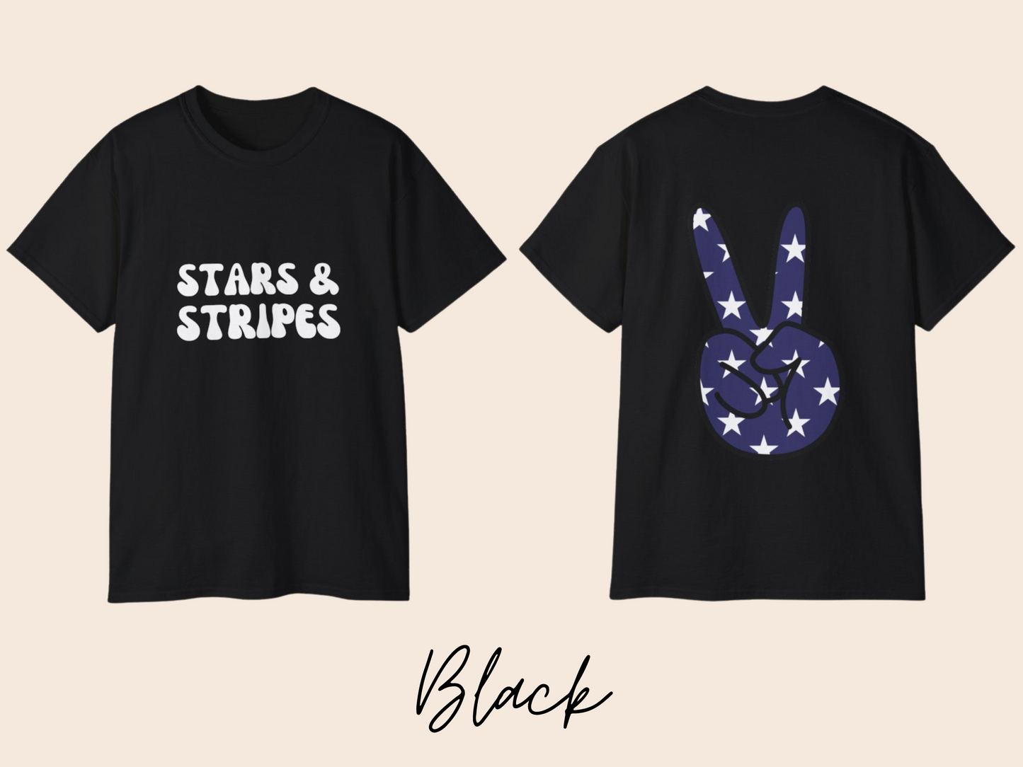 Stars and Stripes Fourth of July Unisex T-Shirt