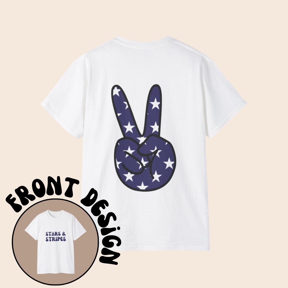 Stars and Stripes Fourth of July Unisex T-Shirt