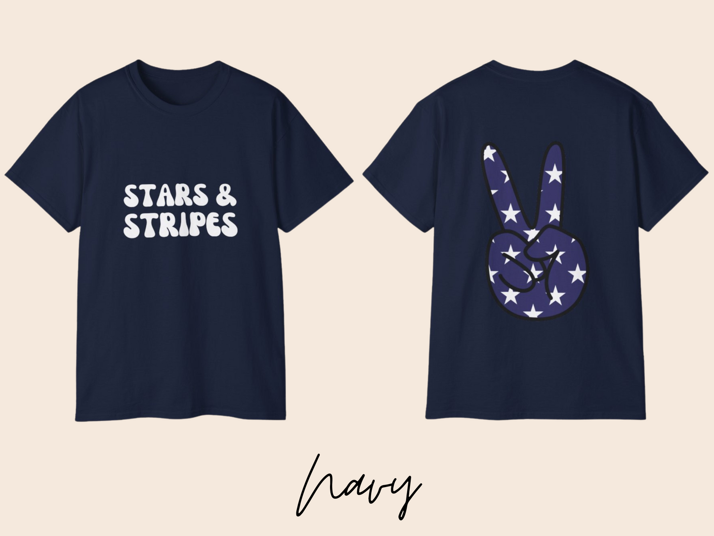 Stars and Stripes Fourth of July Unisex T-Shirt