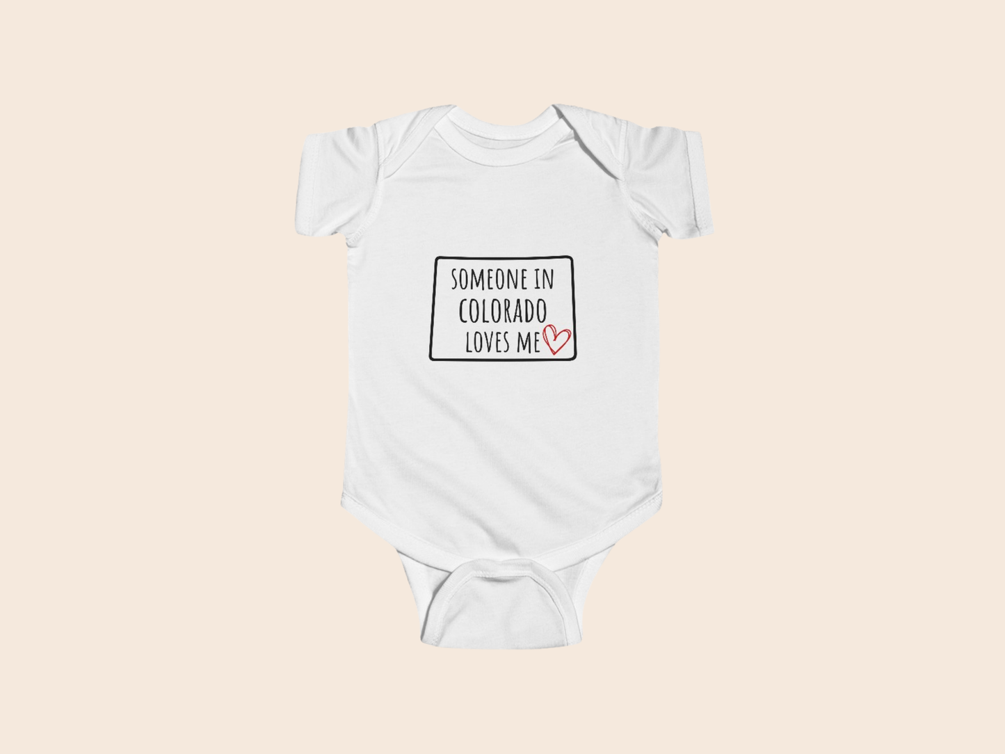 Someone in (Your State) Loves Me - Custom Baby Bodysuit