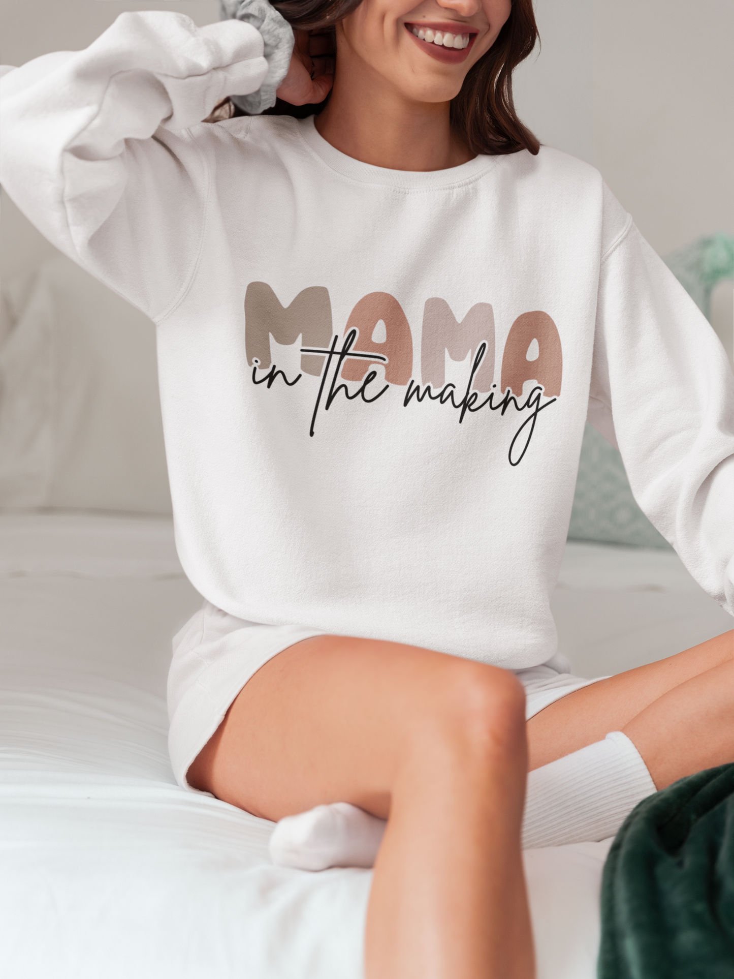 Mama In The Making Pregnancy Crewneck Sweatshirt