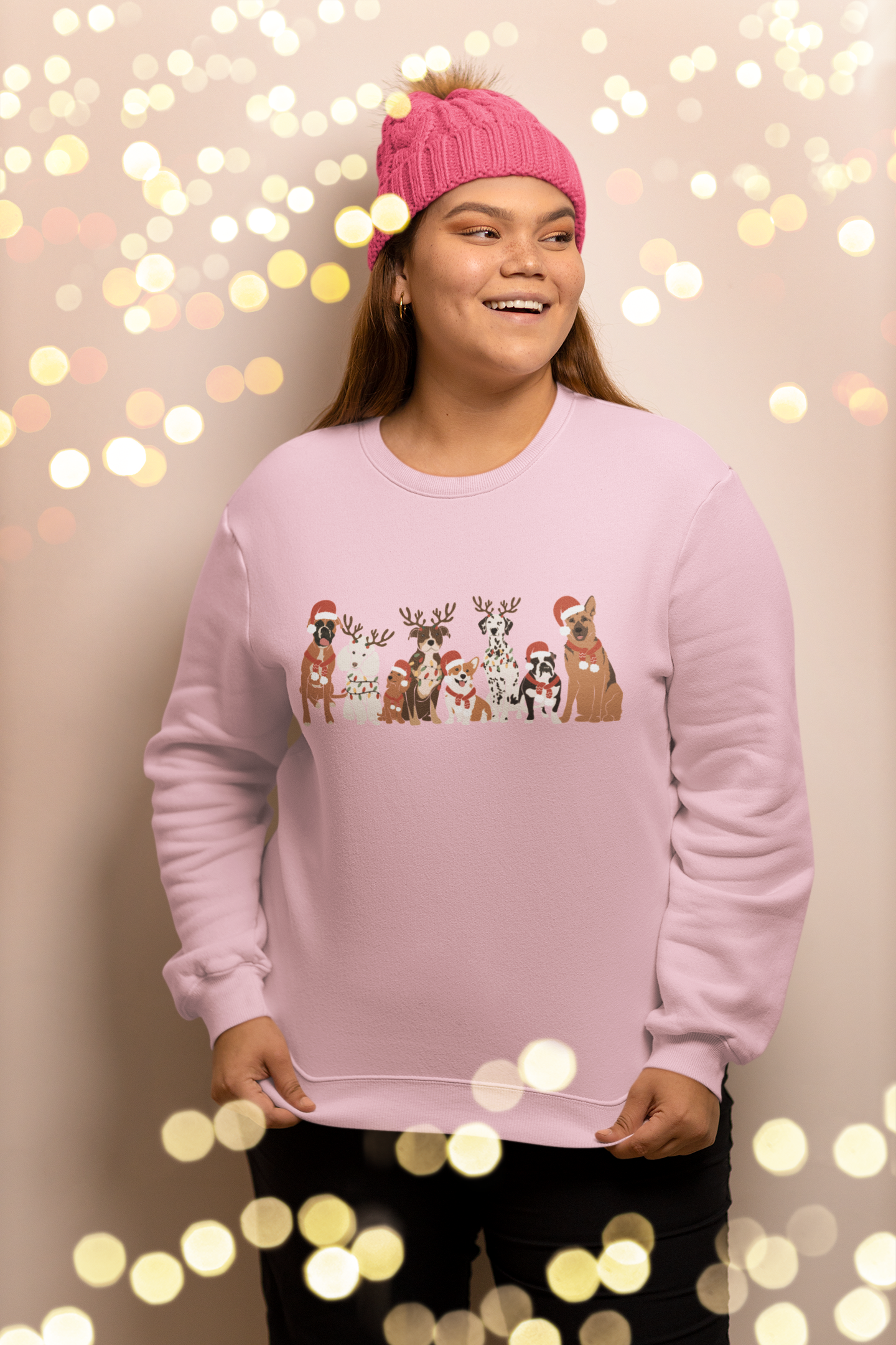 Christmas Dogs Crewneck Sweatshirt