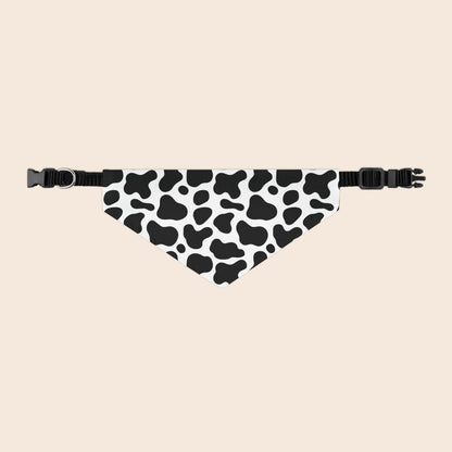 Cow Print Over The Collar Dog Bandana