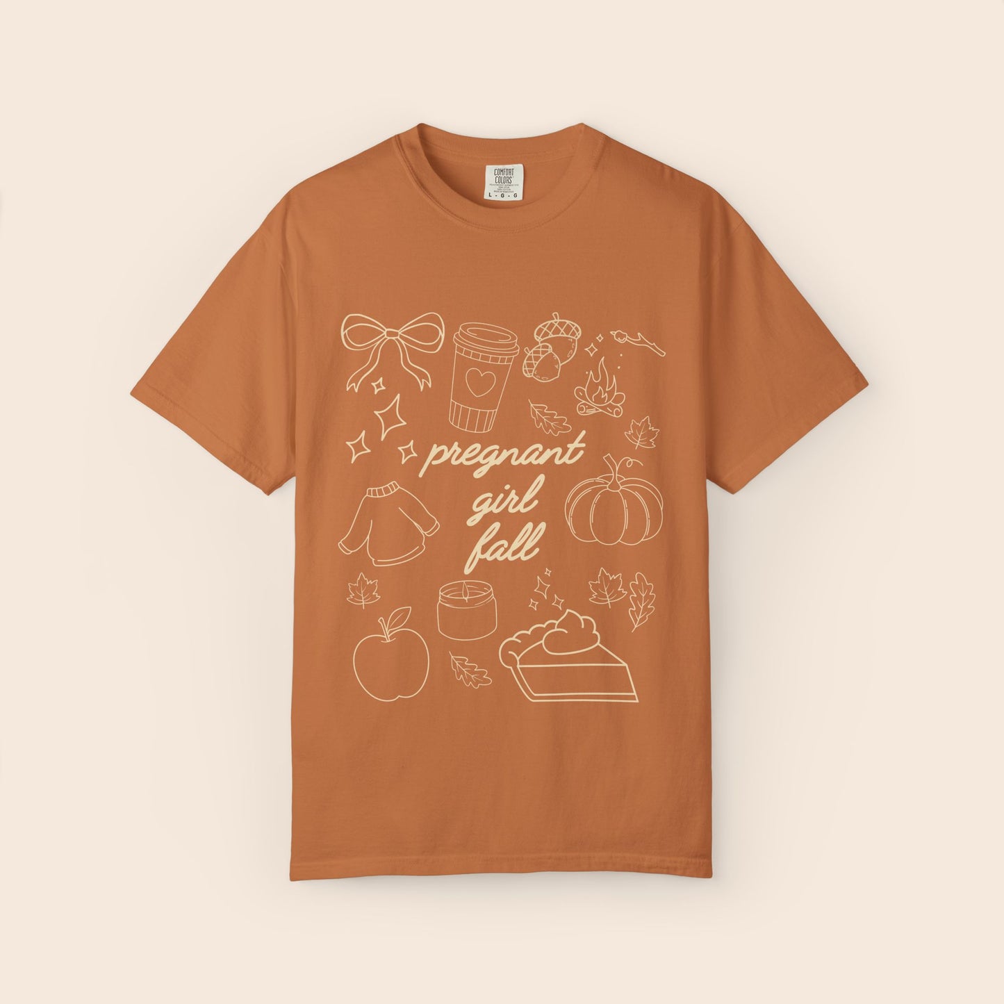 Pregnant Girl Fall Comfort Colors® Shirt