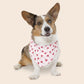 Heart Lollipop Valentine's Day Over the Collar Dog Bandana