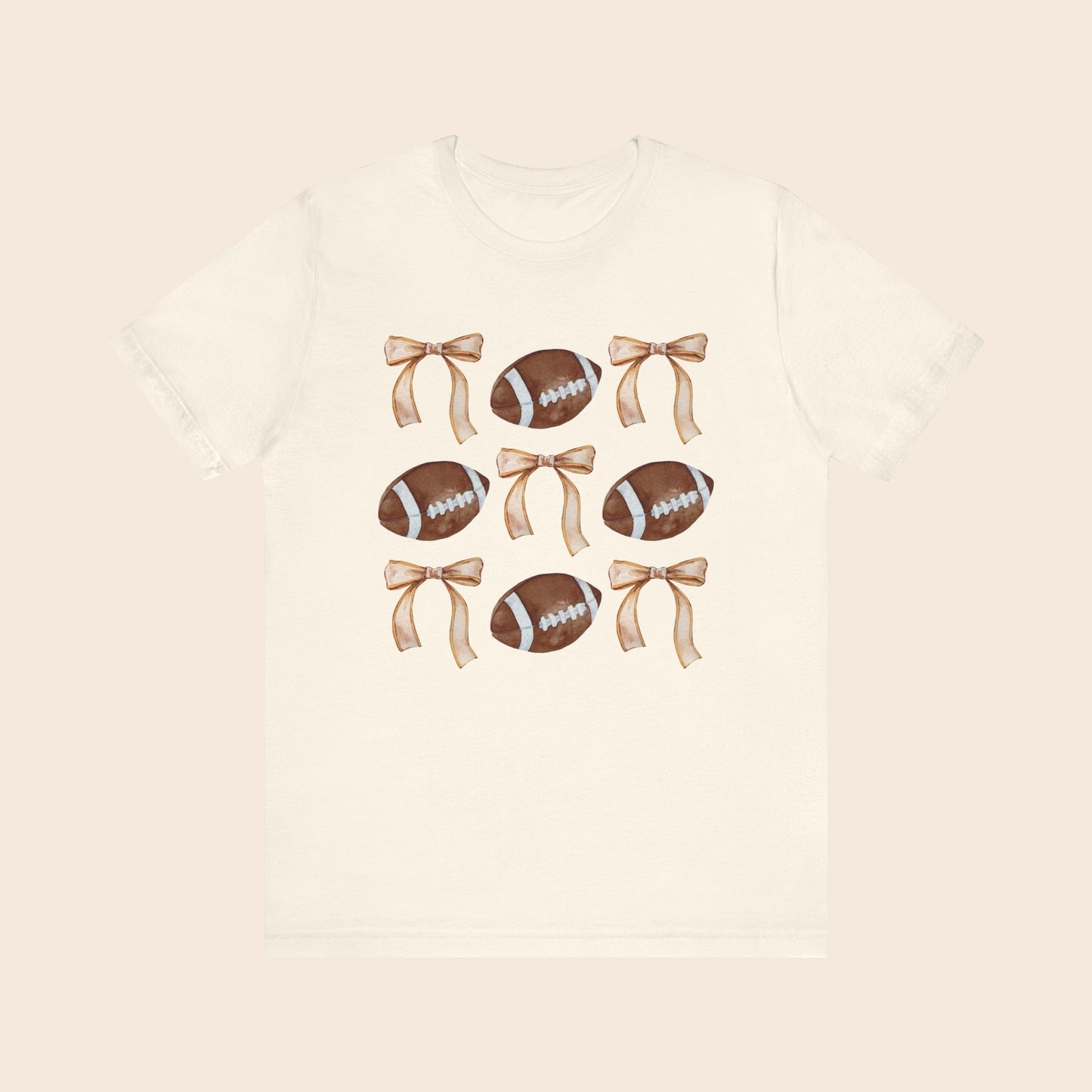 Cute Football and Bows T-Shirt