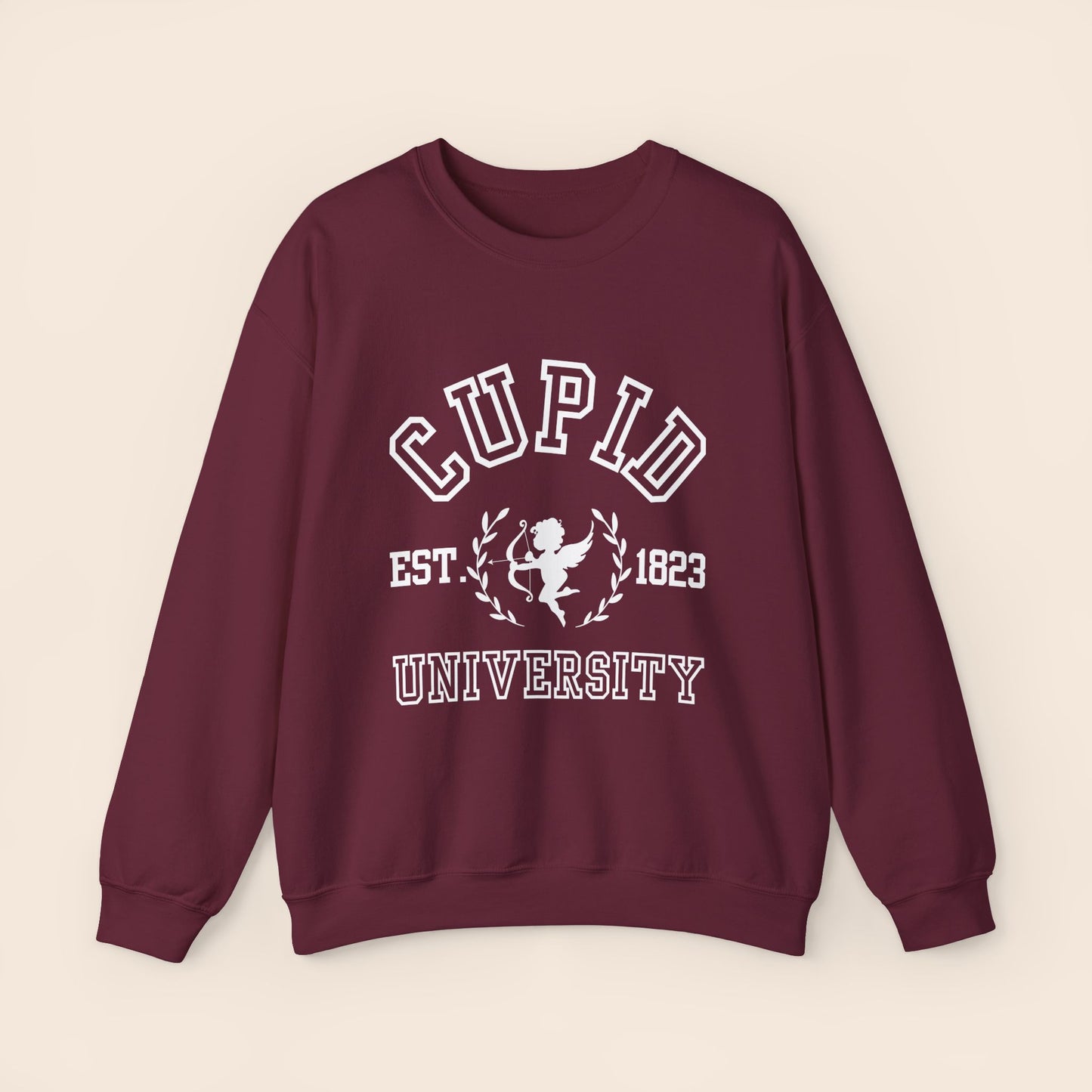 Cupid University Valentine's Day Crewneck Sweatshirt