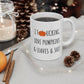 I Fucking Love Pumpkins & Leaves & Shit 11 oz Ceramic Coffee Mug