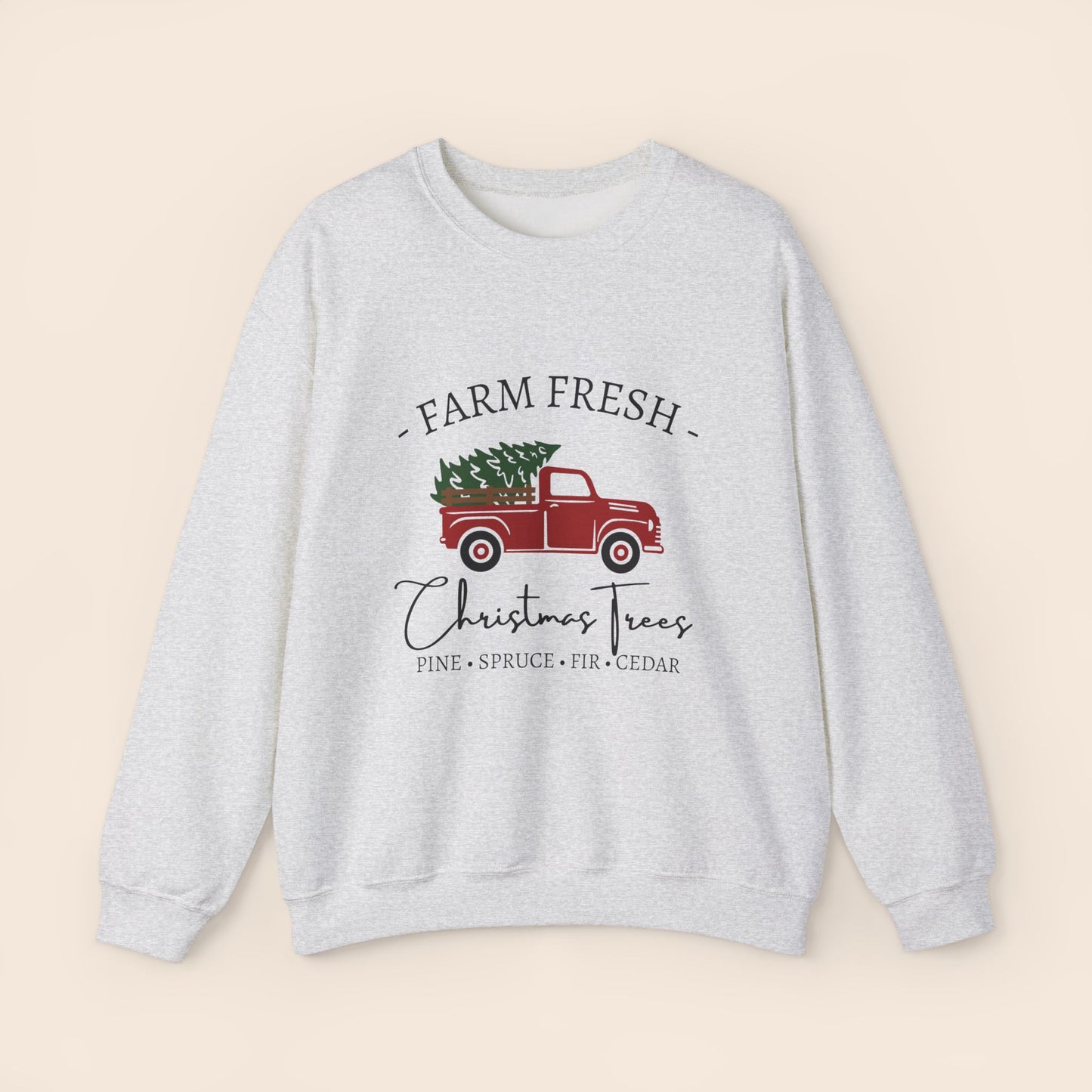 Farm Fresh Christmas Trees Crewneck Sweatshirt