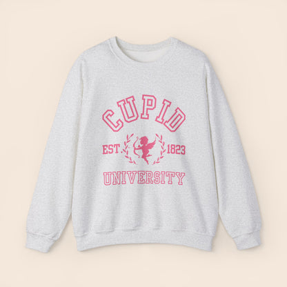 Cupid University Valentine's Day Crewneck Sweatshirt