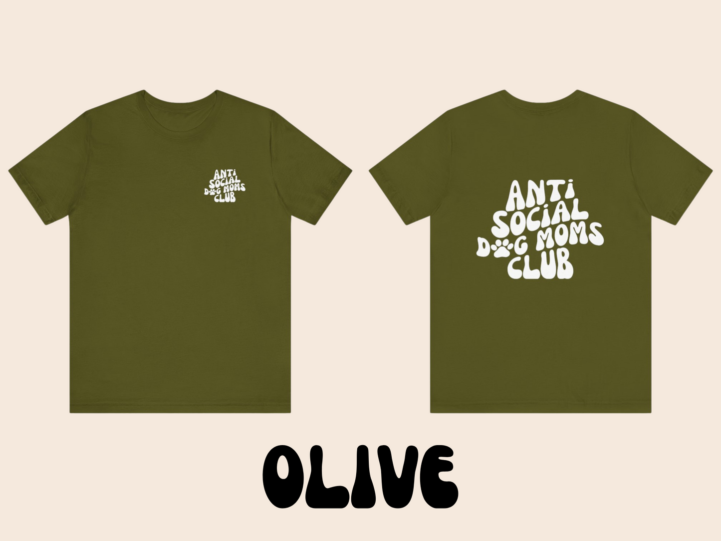 Antisocial Dog Moms Club T-Shirt