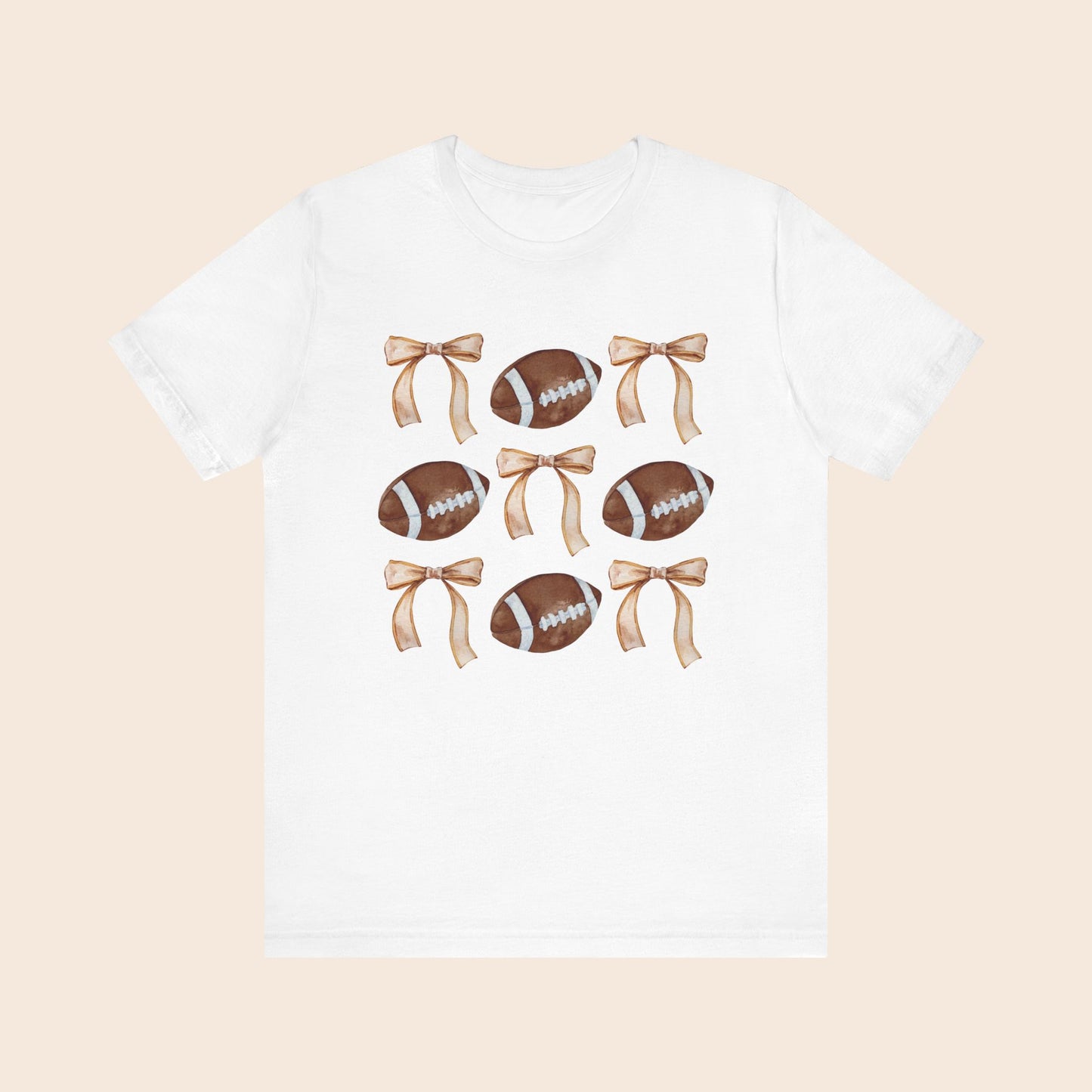 Cute Football and Bows T-Shirt