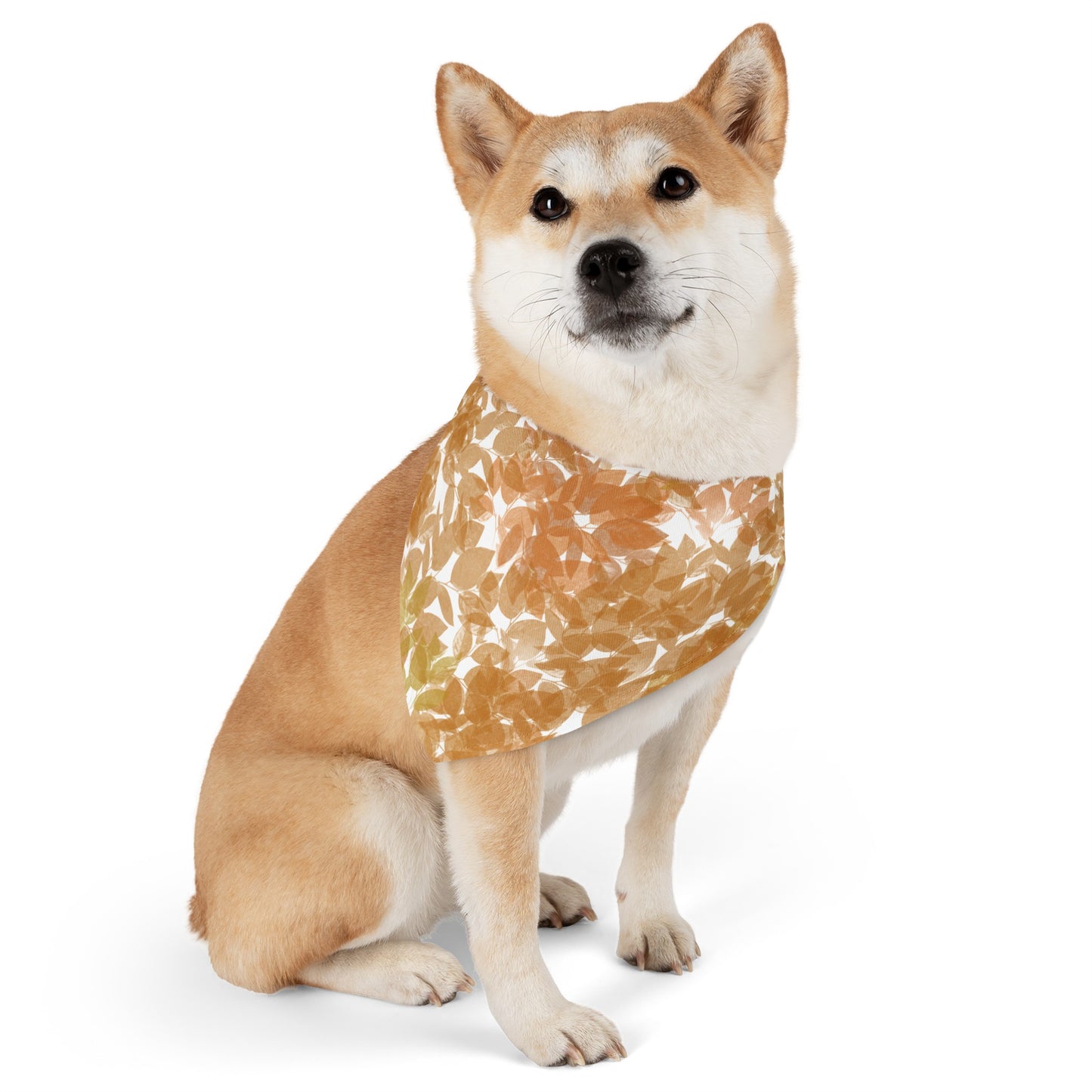 Fall Leaves Over the Collar Fall Dog Bandana