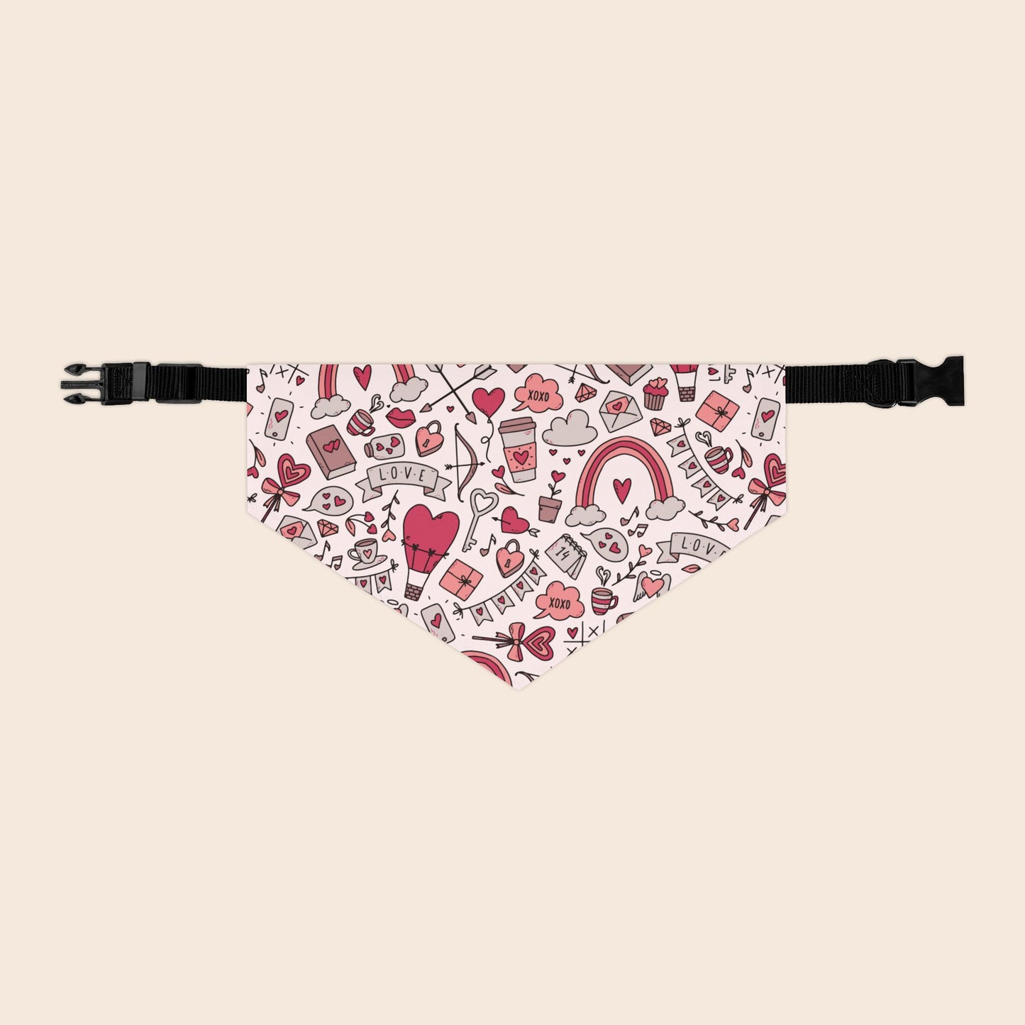 Valentine's Day Over the Collar Dog Bandana