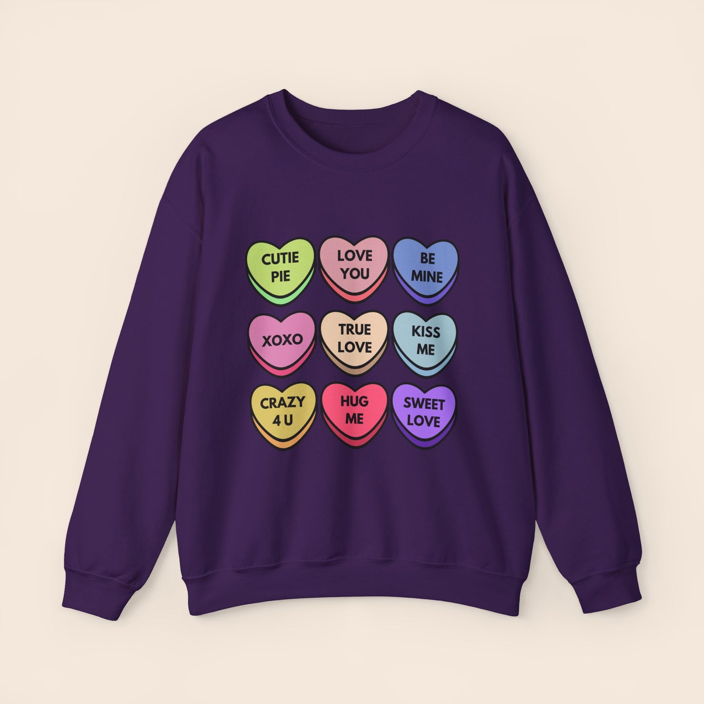 Candy Hearts Valentine's Day Crewneck Sweatshirt