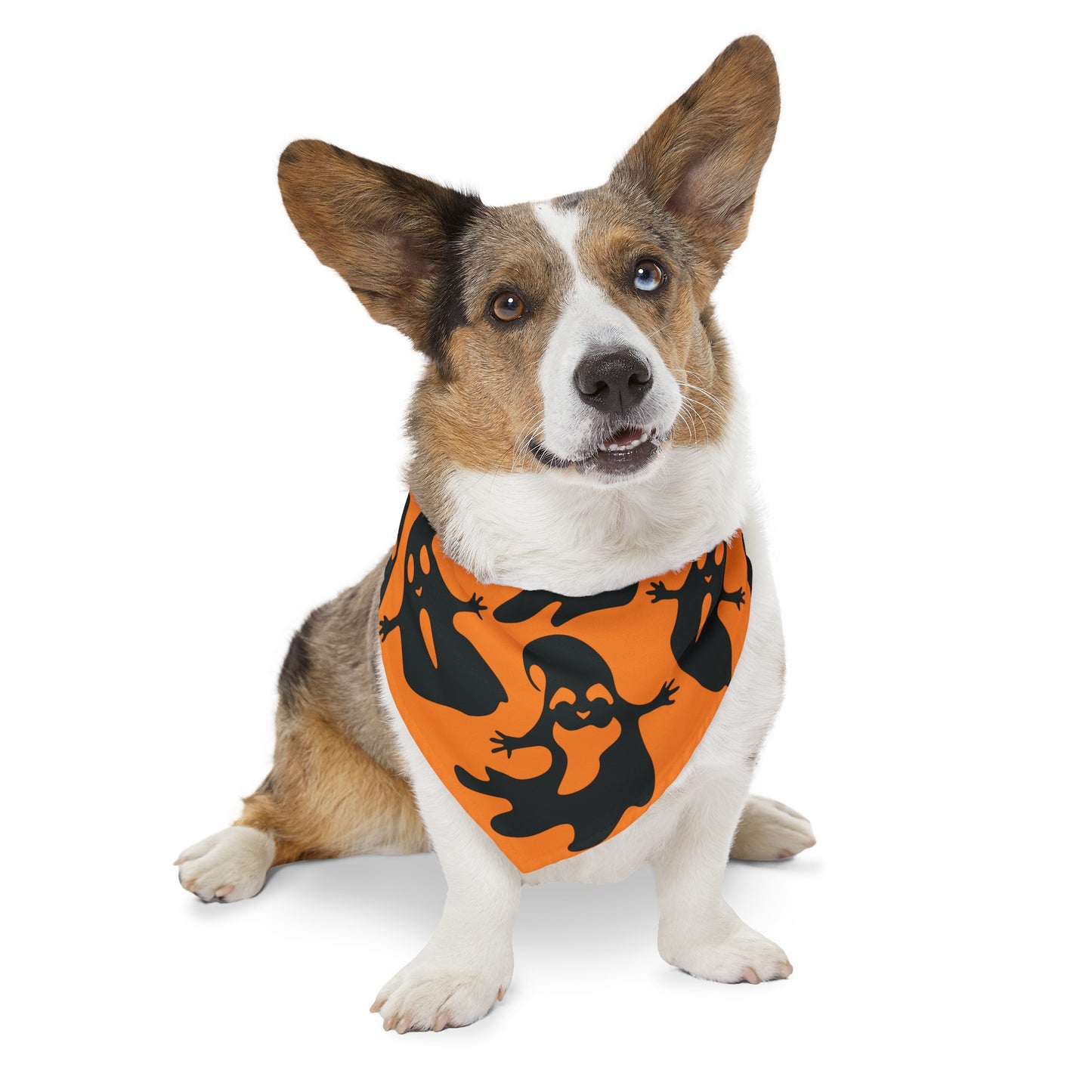 Ghost Over the Collar Halloween Dog Bandana