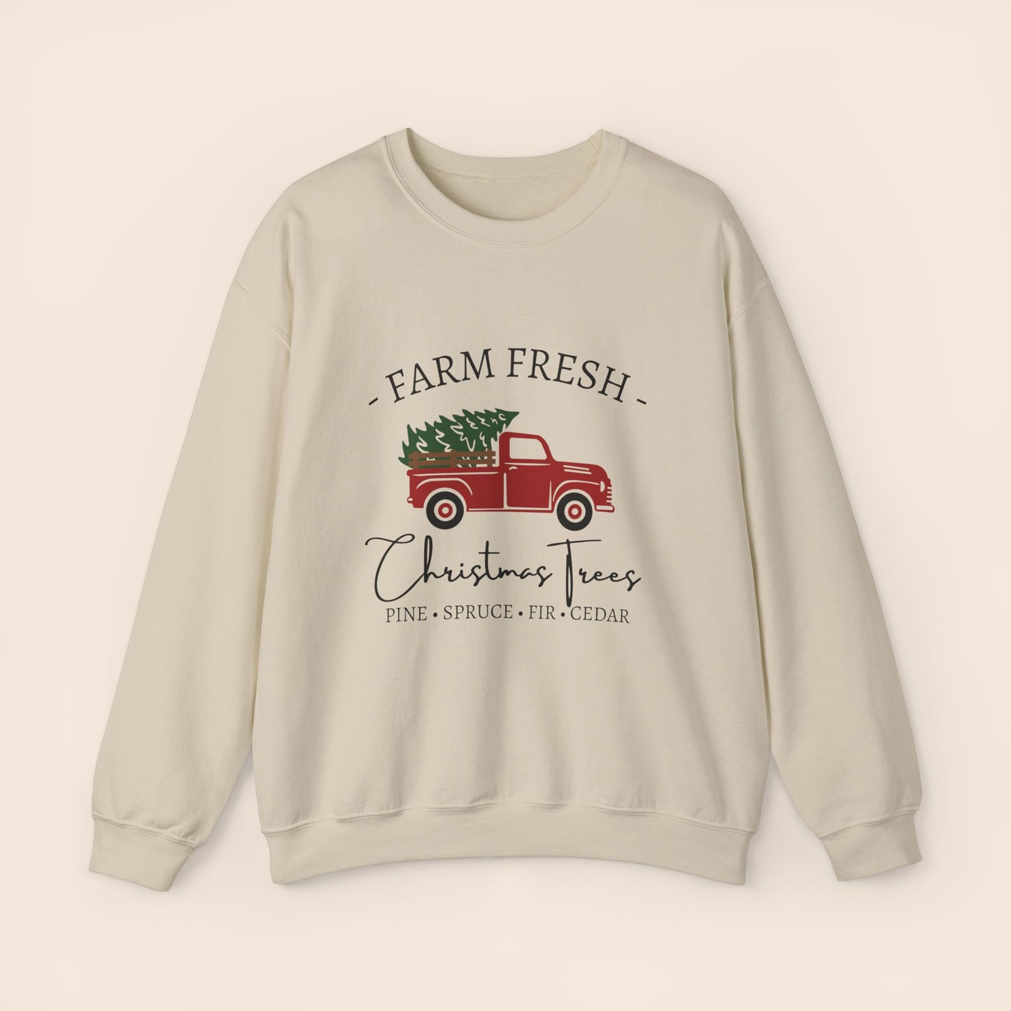 Farm Fresh Christmas Trees Crewneck Sweatshirt