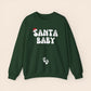 Santa Baby Christmas Pregnancy Crewneck Sweatshirt