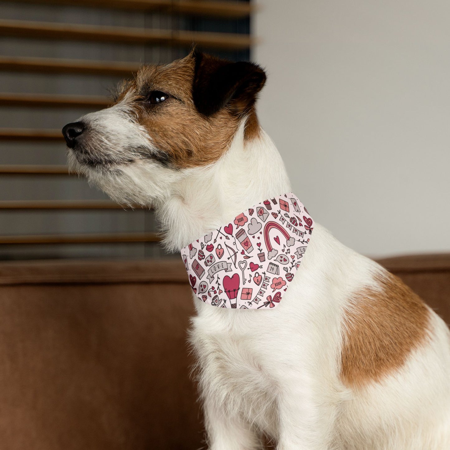 Valentine's Day Over the Collar Dog Bandana