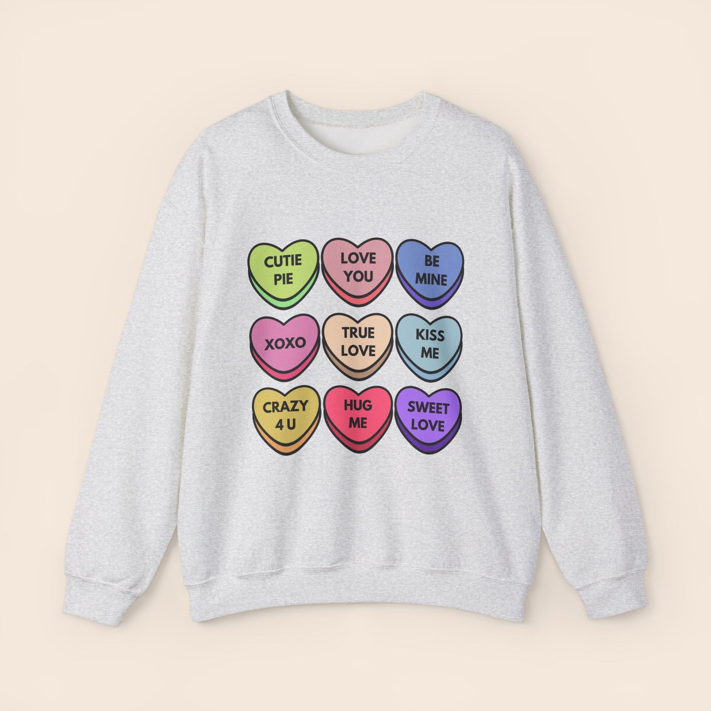 Candy Hearts Valentine's Day Crewneck Sweatshirt