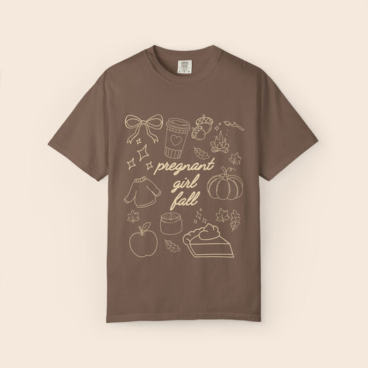 Pregnant Girl Fall Comfort Colors® Shirt
