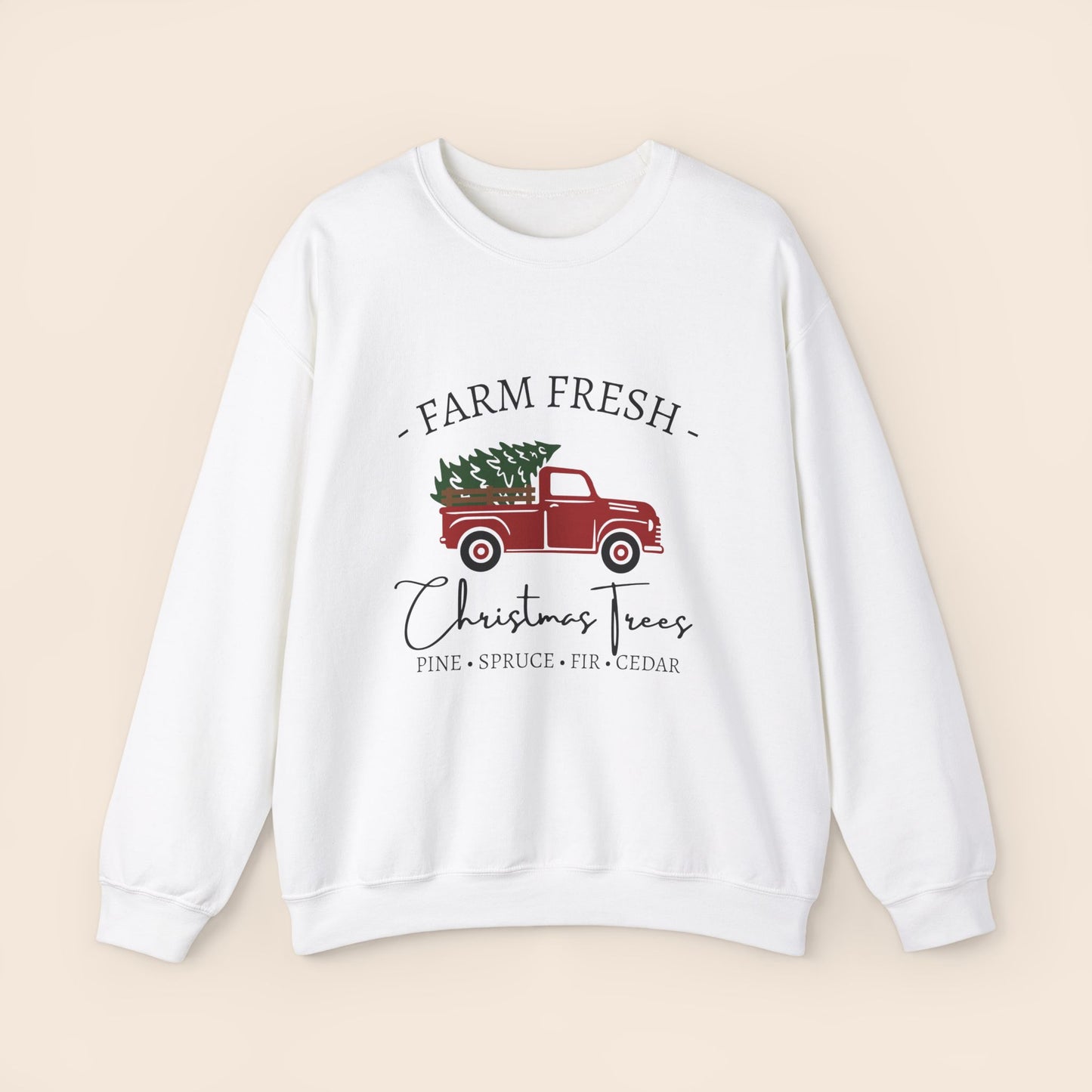 Farm Fresh Christmas Trees Crewneck Sweatshirt