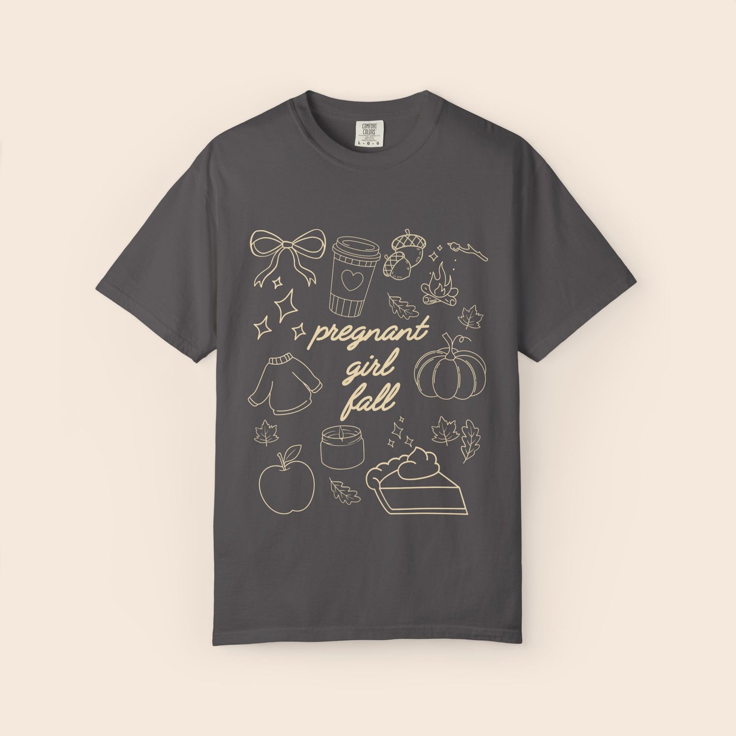 Pregnant Girl Fall Comfort Colors® Shirt